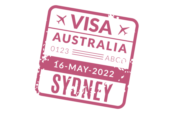 Download Australia Visa with Grunge Texture. Trav - Premium Bundle