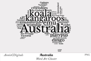 Download Australia Word Art Cluster - Premium Resources