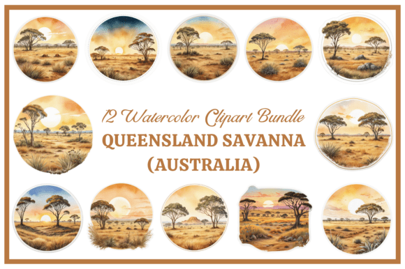 Download Queensland Savanna Grasslands Art Bundle - Premium Resources